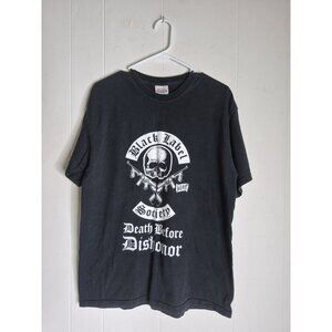Vtg Mens L 2005 Black Label Society Death Before Dishonor Band T-Shirt